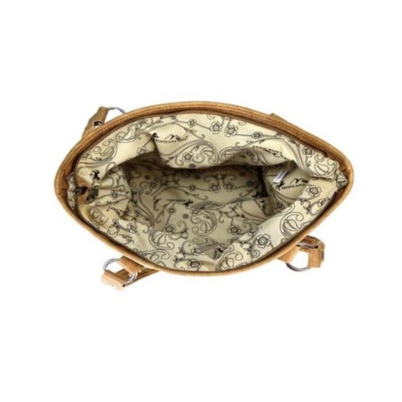 Montana West American Flag Painted Canvas Tote Bag - Picture 4 of 9